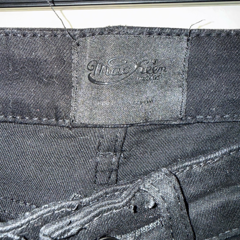 MacKeen MK 200 Jet Black Graphic Jeans Paint Drip Distressed Streetwear‎ - Picture 7 of 11